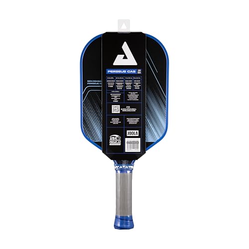JOOLA Perseus 16mm Carbon Fiber Pickleball Paddle - CAS Surface Technology - Control & Power Paddle for Maximum Precision - USAP Approved - Aero Curve Design - Feel-Tec Pure Grip - NFC Chip Enabled