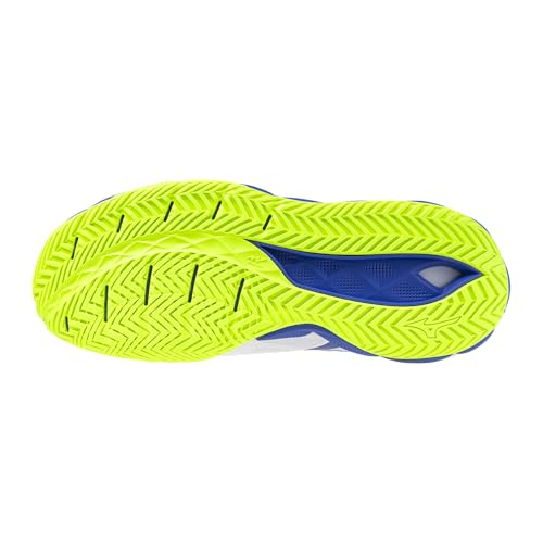 Mizuno Wave Enforce Tour 2 All Court Men's Racquet Sports Shoe, White-Dazzling Blue, US Mens 10.5