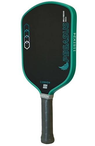 11SIX24 Pickleball Paddles | Jelly Bean Model | Carbon Fiber | Designed for Optimal Control | USAPA Approved (Pegasus)