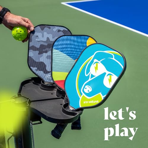 Swinton Pickleball Paddles, USAPA Approved Carbon Fiber Pickleball Paddle for Power, Control & Spin, Advanced Sweet Spot Textured Surface for Precision Shots Comfortable Anti-Slip Grip for Men & Women