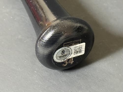 Matt Shaw Cubs Autographed Signed Black Baseball Bat BECKETT Witness Hologram