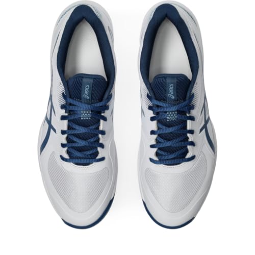 ASICS Men's Game FlyteFoam Pickleball Shoes, 10.5, White/Twilight Blue