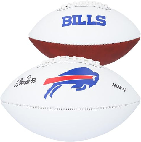 Andre Reed Buffalo Bills Autographed Franklin Panel Football with "HOF 14" Inscription - Autographed Footballs