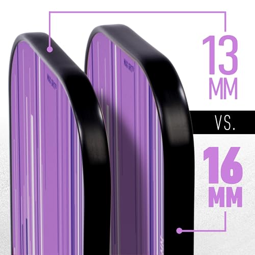 Franklin Sports Pro Pickleball Paddles - Signature Series Pro Pickleball Paddle with MaxGrit Surface - USA Pickleball (USAPA) Approved Tournament Pickleball Paddle - 16mm Polypropylene Core - Lilac
