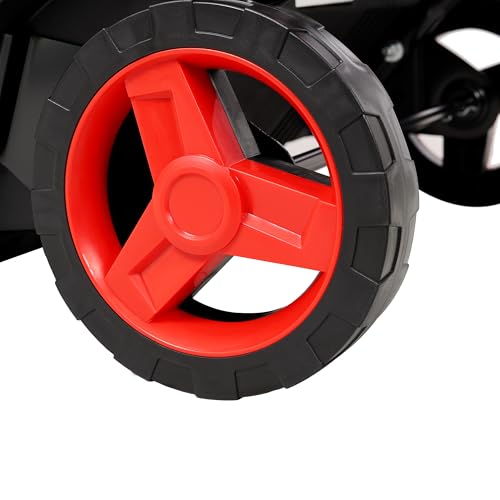 Electric Snow Blower, 20 inch 15A Corded Snow Thrower with Dual LED Headlights & 180° Rotating Chute, 30FT Throwing Distance, 10" Depth WidthClearing, Walk-Behind Snowblower for Driveway Sidewalk, Red