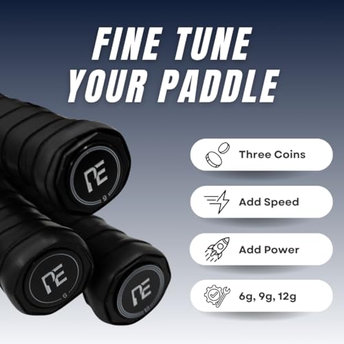 Pickleball Effect Cap Coins Weighted Paddle Counterbalance – Enhances Hand Speed and Reduces Head-Heavy Feel for Improved Control
