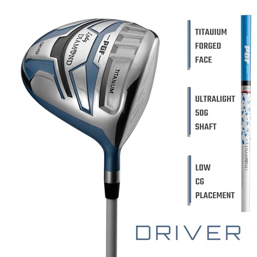PGF Lady Diamond S5 Women's Complete Golf Club Package Set [Hand: Right] [Length: Standard][14-Pieces]