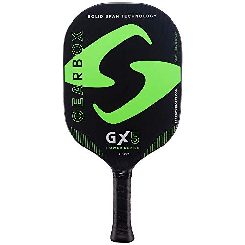 Gearbox GX5 Power 7.8oz 3-15/16in Carbon Fiber Green Pickleball Paddle