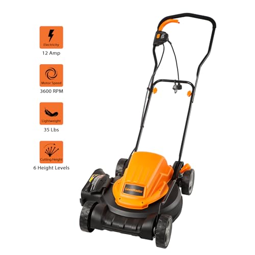 LawnMaster Electric Lawn Mower 12AMP 19-Inch ME1218X.01