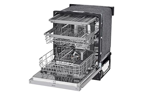 LG 24″ QuadWash™ Front Control Built‑in Dishwasher LDFN4542S – EasyRack™ Plus, 3rd Rack, Fingerprint‑Resistant Stainless Steel