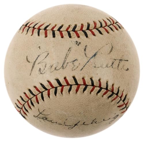 Magnificent Babe Ruth & Lou Gehrig Dual Signed 1927 National League Baseball JSA - Autographed Baseballs
