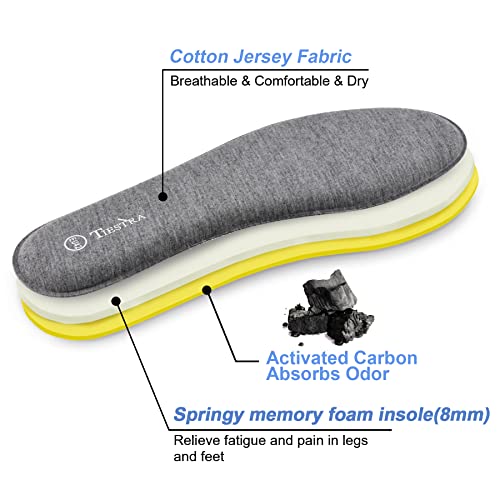 2 Pair -Shoe Inserts for Womens Memory Foam Insoles,Replacement Insoles for Work Boots Running Shoes, Cushion Shock Absorbing for Foot Pain Relief, Comfort Breathable Inner Soles 39EU,US8