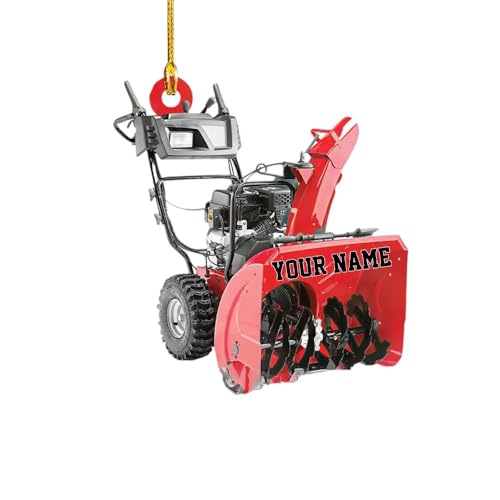 Personalized Snow Blower Keychain, Custom Plower Keychain, Gift for Winter Maintenance Workers, Snow Removal Equipment Keychains