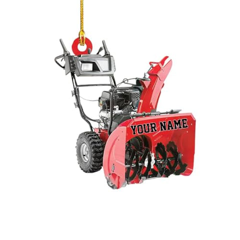 Personalized Snow Blower Keychain, Custom Plower Keychain, Gift for Winter Maintenance Workers, Snow Removal Equipment Keychains