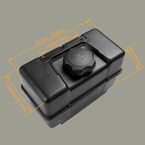 691993 Fuel Tank with Shut Off Valve and Fuel Cap 4 Quart for B&S Remote Mounting Compatible with Lawn and Garden Equipment Engines, Some Specific Snow Blower, Tiller, Log Splitter