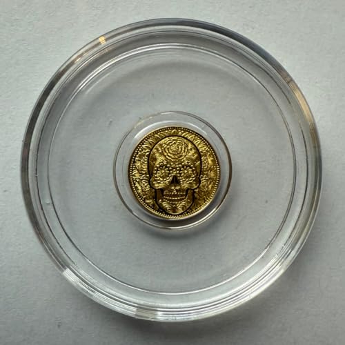 1/200 oz .9999 Fine Gold – Day of The Dead Rose Skull Design (Sealed in Capsule)