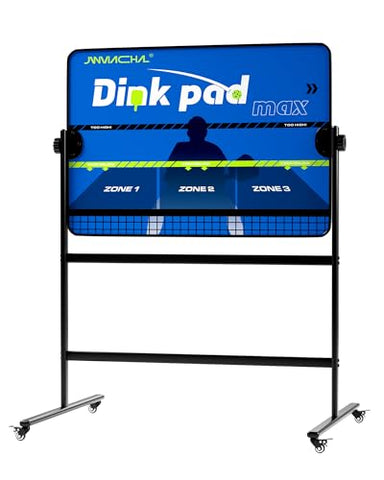 jwviachal Portable Pickleball Trainer - Solo Practice Rebounder with Adjustable Stand, Perfect for Dink Mastery