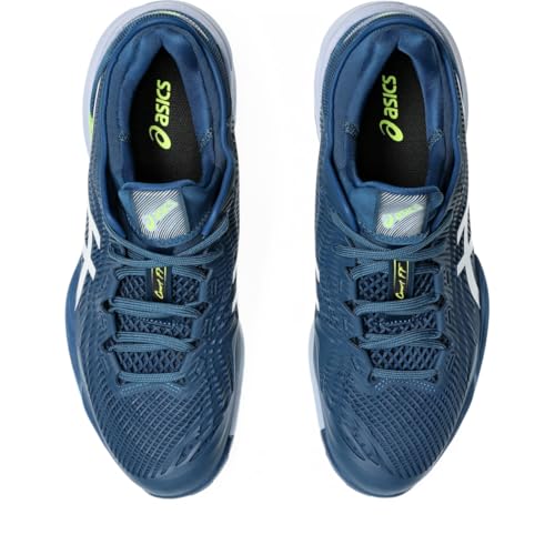 ASICS Men's Court FlyteFoam 3 Tennis Shoes, 10.5, MAKO Blue/White