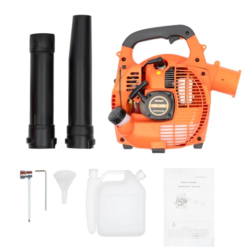 Gas Leaf Blower 26cc Handheld,2-Cycle Leaf Blower Gas,180 MPH,380 CFM,Cruise Control Powerful Gas Powered Blowers,for Lawn Care, Yard Debris & Light Snow