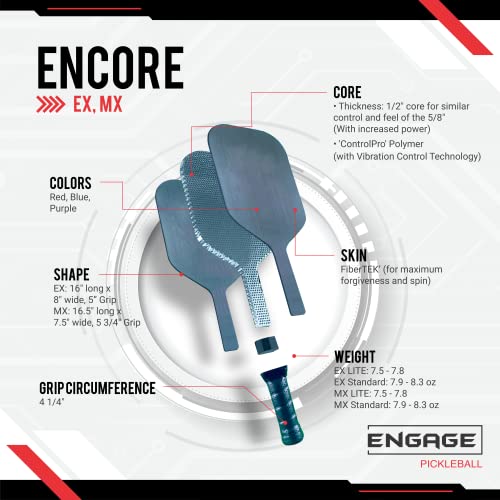 Encore MX Elongated Clearance (40% Off) by Engage Pickleball