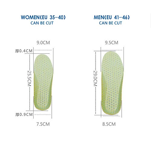 XINIFOOT 3 Pairs Comfortable Breathable Insoles - Comfort Cushioned for Running Walking Hiking, Replacement Comfort Inserts Shoes Pad for Men (US8-11)