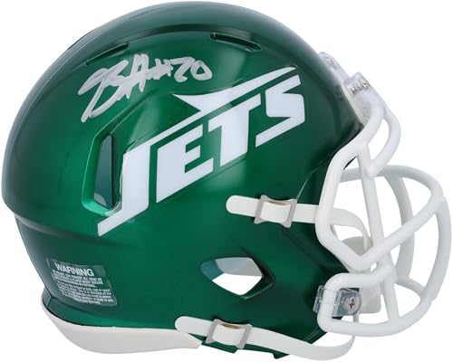 Breece Hall New York Jets Autographed 2024 Speed Mini Helmet - Autographed NFL Mini Helmets