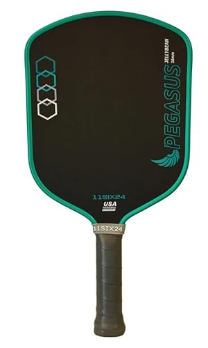 11SIX24 Pickleball Paddles | Jelly Bean Model | Carbon Fiber | Designed for Optimal Control | USAPA Approved (Pegasus)