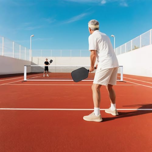 JupiterForce 22FT Pickleball Net Set, Portable Pickle Ball Net with Stable Metal Frame, Regulation Size Net and Carrying Bag for Backyard, Driveway, Indoor Outdoor Practice and Play