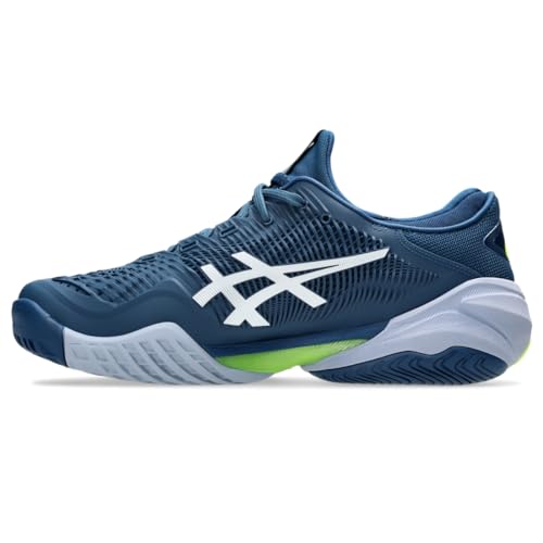 ASICS Men's Court FlyteFoam 3 Tennis Shoes, 10.5, MAKO Blue/White