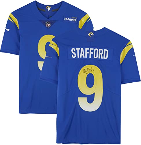 Matt Stafford Los Angeles Rams Autographed Royal Nike Limited Jersey - Autographed NFL Jerseys