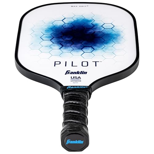 Franklin Sports Pickleball Paddle and Ball Set - (2) Pilot Fiberglass Pickleball Rackets + (4) X-40 Pickleballs - USA Pickleball (USAPA) Approved - 2 Player Pickleball Paddles + Balls Set