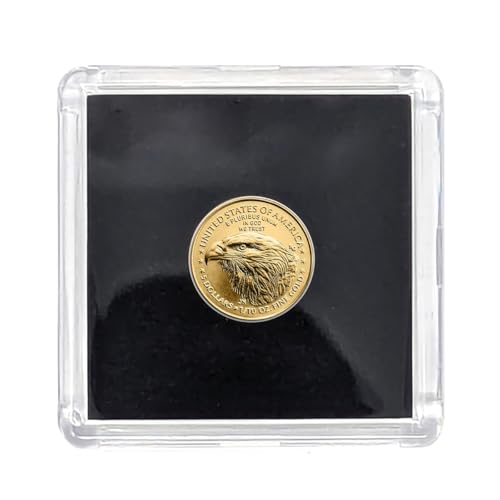 2025 American Gold Eagle 1/10th Ounce Coin .9167 Fine in Black Tetra Holder - Smyrnacoin - Dollar Uncirculated