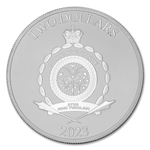 2023-1 oz Niue Silver Star Wars Mandalorian Baby Yoda Grogu Coin by The New Zealand Mint Brilliant Uncirculated with Certificate of Authenticity $2 Seller BU