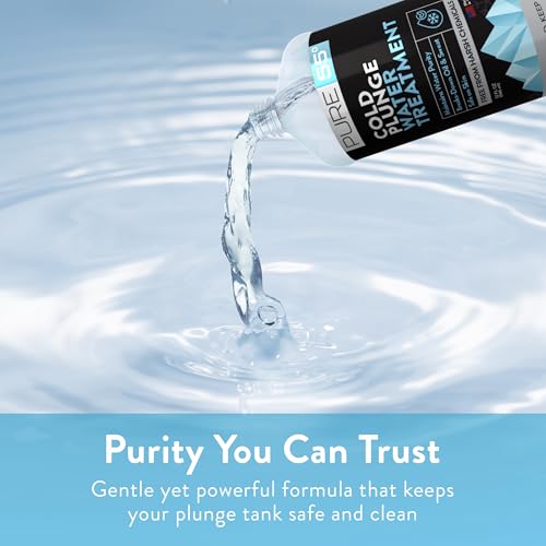 3in1 Cold Plunge Water Treatment, Weekly Natural Ice Plunge Stabilizer & Clarifier, Harsh Chemical Free, Fight Scum & Odors for Clear Waters - Pure55 Made in The USA (32 Fl Oz)