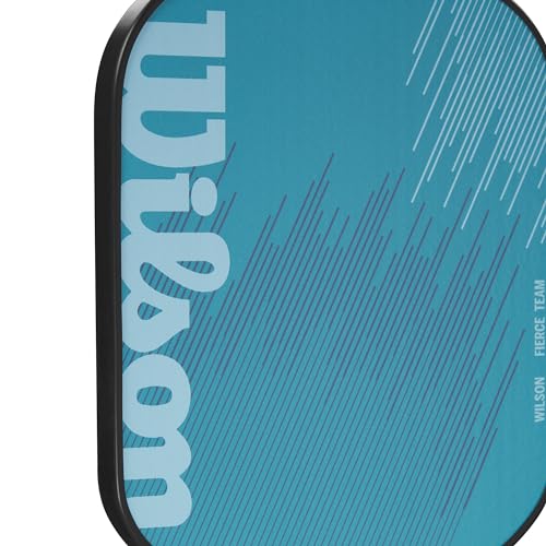 WILSON Fierce Team 13mm Pickleball Paddle - Grip Size 2-4 1/4", Light Blue