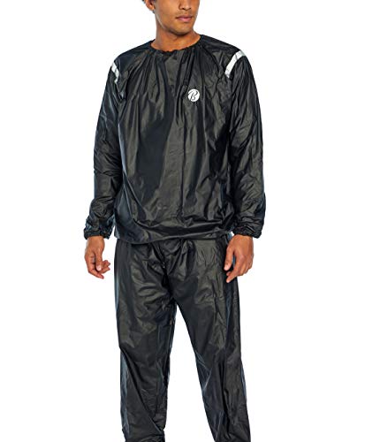 Bally Total Fitness Men's Sauna Suit, Black, Large-X-Large