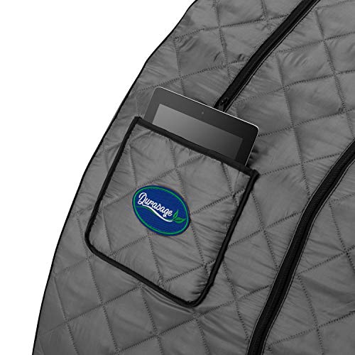 Durasage Lightweight Portable Personal Steam Sauna Spa - 800W Steam Generator, 60-Min Timer, Zippered Access, Single Front Pocket, Foldable Frame & Chair - Indoor Use, at-Home Relaxation Kit