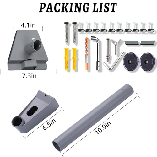 Starlink Gen 3 Mount Starlink V3 Mount Kit, Pole Mount, Roof Mount, Short Wall Mount. Starlink Gen 3 Pole Bracket and Complete Mounting Kit, perfect for holding your Starlink V3 Standard Antenna(Grey)