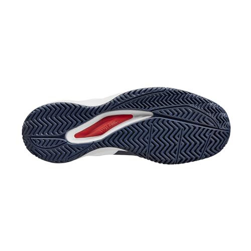 WILSON Rush Pro Ace Men's Tennis Shoe, Navy Blazer/White/Infrared, Size 12