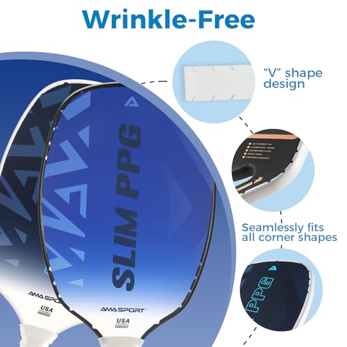 LITIAN Pickleball Edge Guard Tape - 5 Pack Protection Tapes for 16mm & 20mm Paddles, Wrinkle-Free Adhesive, Easy Application - Pickleball Accessories