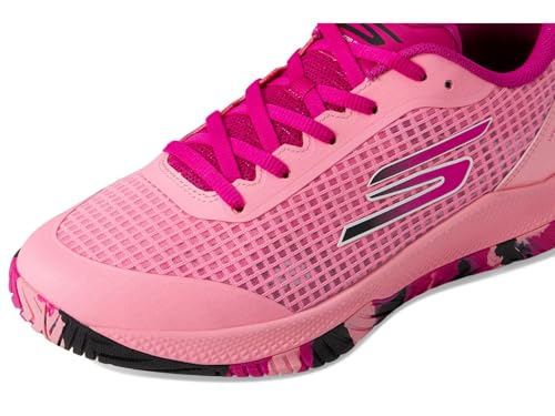 Skechers Women's Viper Court Pro Pickleball Sneaker, Pink, 10