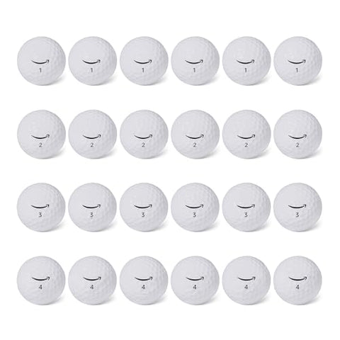 Amazon Basics Core Soft Golf Balls, 24-Pack, White