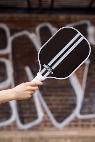 Premium Pickleball Paddles for All Skill Levels – USAPA Approved, Honeycomb Core & Cushioned Grip – Carbon Fiber Black Pickle Ball Paddle Set – Made by Brooklyn Pickleball Co.