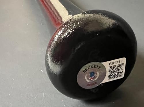 Pete Crow Armstrong Cubs Autographed Signed Black Baseball Bat Beckett Hologram