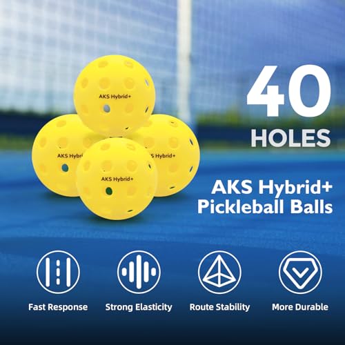 AKS Pickleball Paddle Set of 2 Premium Pickleball Paddles with T700 Raw Carbon Fiber Surface & 16mm Power Polymer Core, USAP Approved Rackets Designed for Ultimate Spin & Consistency - Blackgreen