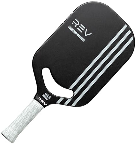REV Pickleball Paddle – Platinum Carbon Fiber Pro Pickleball Racket – Professional Performance Paddle for Tournament Play – USAPA & PPA Approved