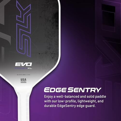 Selkirk Sport SLK Evo Power MAX Pickleball Paddle by Selkirk Sport | G9 Power Carbon Fiber Pickleball Paddle with SpinFlex Surface and Rev-Hybrid Polymer Core | Power Purple Max
