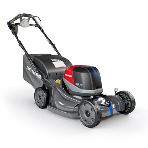 Honda HRX-BV 21-Inch Walk Behind Battery Powered Lawn Mower, Variable Speed Self Propelled Lawn Mower with 2.2 Bushel Capacity, Easy-Off Grass Bag, Clean Cuts in Thick and Tall Grass (HRX217YXBVKA4)