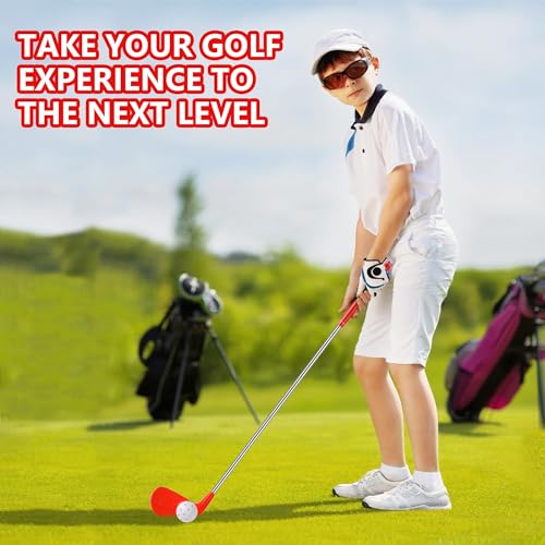 26" Backyard Golf Club Set with Oversize Heads Golf Balls Bucket Golf Game Chipping Clubs for Outdoor Yard Training Practice Gift (Right Hand) (26in/Kids (3-8))