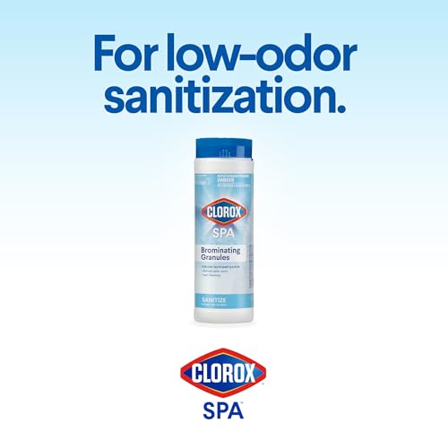 Clorox® Pool&Spa™ Spa Brominating Granules, for Low, Odor Sanitization, Restores Water Clarity in Hot Tubs and Spas, 2 lb (Pack of 1)